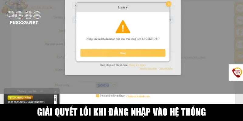 Cách xử lý lỗi khi truy cập nền tảng