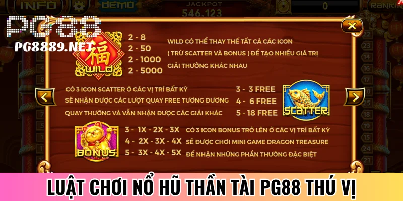 Luật chơi nổ hũ Thần Tài đơn giản dễ chơi