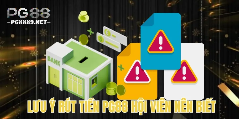 Lưu ý quan trọng khi hội viên rút tiền PG88